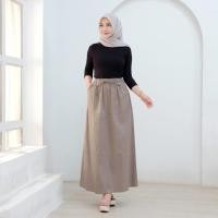 ราคา SCBA - กระโปรงยาวสไตล์เกาหลีเอวสูง A-Line Twill Combed สําหรับผู้หญิง (50008436049)