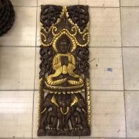 ราคา ไม้สัก ไม้สักแกะสลัก ลายพระพุทธรูป ทรงช้าง 3 เศียร ขนาด 35x90 cm. พระพุทธรูปไม้แกะสลัก งานไม้สัก ไม้แกะสลักติดผนัง (16189234562)