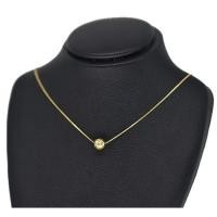 ราคา Princely#จี้บอลทอง 18 k+สร้อยคอ#ทองแท้ 10 k (999371525)