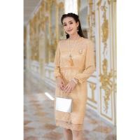ราคา 64065 ผ้าลูกไม้ฝรั่งเศสทั้งตัว ชุดเดรส เดรสลูกไม้ ชุดเดรสผ้าลูกไม้ ชุดไทย เสื้อผ้าไทยผู้หญิง ใส่สบาย ดีไซน์ by sunsmile (15513546899)