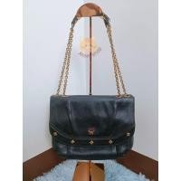 ราคา กระเป๋า MCM มือสอง ครอสได้ สะพายได้ หนังแท้ฉ่ำๆ สีดำ เยอรมันวินเทจ แท้ % (22460267108)
