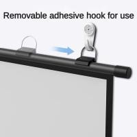 ราคา Household HD Perforation-Free Hook Projector Wall-Mounted Screen Cloth Simple Manual Portable Mobile Projector Screen (52253658233)