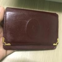 ราคา กระเป๋าใส่บัตร Cartier แท้ 100% หนังแท้ มือสอง (7502455288)