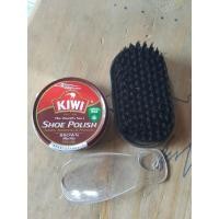 ราคา {ขายส่ง LARGE QUANTITY} COMBO 1 KIWI SHOE POLISH แปรง 1 ใบ กล่องรองเท้า 1 ใบ (25727821067)