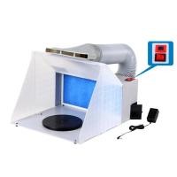ราคา 25W Portable Airbrush Spray Booth Set Foldable Paint Spray Extractor Exhaust Filter For Model Hobby (50002675010)