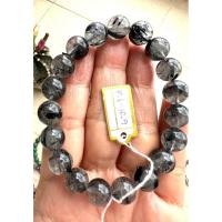 ราคา สร้อยข้อมือหินไหมดำหรือแก้วขนเหล็ก ขนาด 10.6-10.9 มิล (40354644796)
