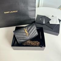 ราคา Very good con‼️ Ysl card holder ปี 2021 สีดำ อะไหล่ทอง สภาพดีค่า หนังทรงสวย (29116658080)