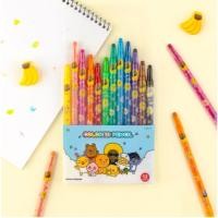 ราคา [Kakao Friends] ชุดดินสอ 12 สี Kakao Face (26471980131)
