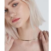 ราคา Nathalias NY สร้อยคอทองคำแท้ 14K ลายแฮร์ริ่งโบน เรียบหรู (หนา 2.8 มม.) Super flex herringbone chain (3278779700)