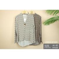 ราคา เสื้อเชิ้ต แขนยาว คอวี มีหมุดทองให้ อก42ยาว23งานป้ายlawyer (6365857860)