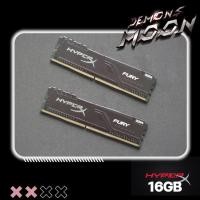 ราคา RAM16GB แรม KINGSTON HyperX FURY BLACK 16GB (8GBx2) DDR4/2666 + ประกัน Demons moon (29671327887)