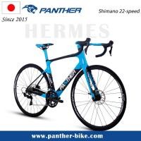 ราคา จักรยานถนน PANTHER HERMES โครงคาร์บอนเบรกดิสก์ไฮดรอลิก จักรยาน 22 ความเร็ว SHIMANO 105 สายเบรกภายในแฮนด์บาร์แบบดรอป (26827839121)