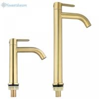 ราคา 【SWTDRM】Bathroom Basin Basin Bathroom Design Installation Brushed Gold Product Name (42426172151)