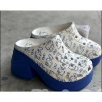 ราคา New รองเท้าผู้หญิงส้นตึก Sz.38 ส้นตึกสูงลายคิตตี้สวยมาก คาวาอี้ คาวาใจ นิ่มใส่สบายไม่เจ็บเท้า (25838331501)