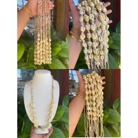 ราคา 1 เส้น สร้อยคอเปลือกหอยเบี้ยจั่นร้อยผสมหอยตุ๊บ ขนาดยาว30-32นิ้ว เปลือกหอยแท้ ใช้ถวายพระ (8116099781)