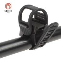 ราคา ยอดเยี่ยม ที่วางไฟฉายจักรยาน, ขายึดไฟฉายแบบปรับได้, สายยางสีดํา 360 องศา สากล ที่ยึดไฟหน้าจักรยาน กลางแจ้ง (49808952157)