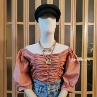 ราคา เสื้อปาดไหล่แขนเจ้าหญิง สม็อคทั้งตัว (3333493955)