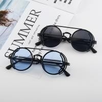 ราคา แว่นกันแดดทรงกลม Vintage Gothic Steampunk UV400 (53058312373)