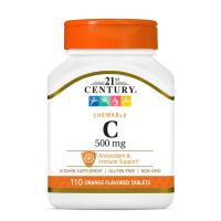 ราคา 21st Century Chewable Vitamin C 500 mg. (110Tablets) วิตซี (44275347080)