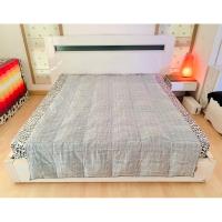 ราคา ผ้านวมขนเป็ด หรือไส้ผ้านวมขนเป็ด (ขนเป็ดละเอียด) ขนาด 5ฟุต สีน้ำเงินลายสก๊อต ยี่ห้อ Modern House มือสองเกาหลีแท้ (22679810062)