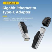 ราคา USB-C หญิงเป็น Ethernet LAN Hub อะแดปเตอร์ USB Type-C ถึง RJ45 ชาย 1000Mbps Gigabit LAN เครือข่ายสําหรับ Thunderbolt (42779687608)