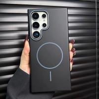 ราคา 376.Case S24ultra S25ultra เคส ผิวด้าน ชาร์จได้ สำหรับ Samsung Galaxy S24 S25 ultra S24ultra เคส แม่เหล็ก (51205671156)