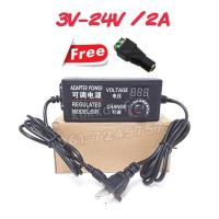 ราคา AC/DC อะแดปเตอร์ ปรับโวลท์ได้ 3-24V/2A, 9-24V/3A, 3-12V/5A +เเจ็คเขียวตัวเมีย มี Volt Meter ในตัว Adapter ขนาดแจ๊ค 5.5 (11830112308)