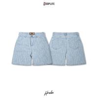 ราคา กางเกงขาสั้น แนวสตรีท บาสเก็ตบอล HoopLife Monogram Denim Shorts (40172666912)