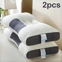 ราคา C [Massage Neck Pillow] Soft Adjustable Ergonomic Knitted Massage Neck Pillow Orthopedic Contour Po (57700795424)