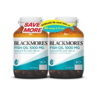 ราคา Blackmores แบลคมอร์ส ฟิช ออย 1000 มก. 80 แคปซูล แพ็คคู่ (28585291621)