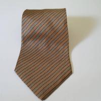 ราคา Giorgio Armani Cravatte Made in Italy เนคไทแบรนด์เนม Silk Necktie (น้ำตาล ทอง น้ำเงิน) ของแท้ - มือสอง (24627658666)