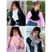 ราคา ผ้าพันคอขนกระต่าย ผ้าพันคอขนนุ่ม แบบสอด ผ้าพันคอน่ารักๆ (4412384126)