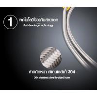 ราคา สายท่อน้ำดี สแตนเลสแท้ถัก 304 แท้ สายต่อน้ำอเนกประสงค์ สายน้ำดีสแตนเลส สายถักสแตนเลส เหนียว ทนแรงดันสูง (26212104899)