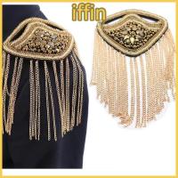 ราคา IFFIN 1PC เพชรพู่อินทรธนู,ที่ถอดออกได้ลูกปัดตกแต่งพู่อินทรธนู,ยาวพู่ประกาย Rhinestone เข็มกลัด Epauet เสื้อผ้าตกแต่ง (48507011312)