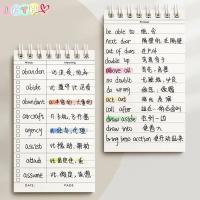 ราคา JKTH สมุดบันทึกหน่วยความจําคําศัพท์แบบพกพา - สมุดบันทึกเกลียวสั้นสําหรับการวางแผนและการจดจําด้วยคุณสมบัติของปกของขวัญที่ดี JKK (47158678265)