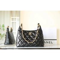 ราคา CHANEL tote bag ขนาดเล็ก ทำจากหนังแกะเคลือบน้ำมัน สะพายข้างสำหรับสุภาพสตรี (57909156644)