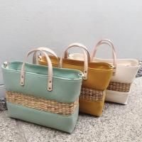 ราคา กระเป๋าผ้าแคนวาส + สาน สายหนังแท้ พร้อมส่ง!! (27679798535)