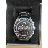 ราคา Emporio Armani นาฬิกาข้อมือผู้ชาย Sportivo Black Dial Silver รุ่น AR5980 ของแท้ 100% มือสอง (13905532959)