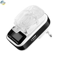ราคา TAR Universal Battery Charger Travel USB Wall Charging พร้อมจอแสดงผล LCD สําหรับกล้องโทรศัพท์มือถือ N (56909370540)