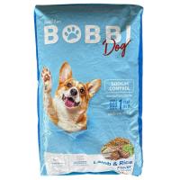 ราคา อาหารสุนัขบ๊อบบี้ด๊อก (รสแกและข้าว )โปรตีน18% 20kg (ถุงสีฟ้า) (43258392425)