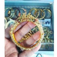ราคา กำไลพญานาค ทองไมครอนลงยา (13049623049)