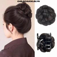 ราคา CHILDCHUCKLELYN กิ๊บติดผมบุญ วิกผมหัวซาลาเปาธรรมชาติและฟู สีดำและสีน้ำตาล สำหรับผู้หญิง (50357563521)