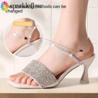 ราคา รองเท้าส้นสูงพร้อมสายคาดข้อเท้า นุ่มโปร่งใส ปรับได้ตามใจชอบ (51508789651)