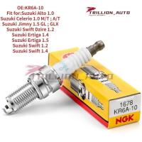 ราคา หัวเทียน 4 ชิ้น foralto / celerio / ertiga / jinny / Swift / Swift dzire kr6a-10 (25376078821)