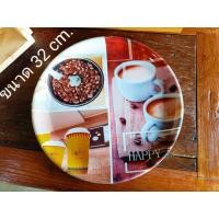 ราคา ถาดพลาสติกทรงกลม ถาดเสริฟชา กาแฟ (28858907184)