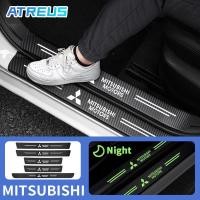 ราคา Mitsubishi สติกเกอร์​ กันรอยชายบันไดรถยนต์ สติกเกอร์คาร์บอนไฟเบอร์เรืองแสง กันน้ำ คุณภาพสูง กันรอยขีดข่วน สำหรับ Mitsubishi Xpander Cross Triton Grandis Attrage Mirage Outlander Pajero Sport ASX (2387