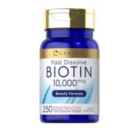 ราคา Carlyle Biotin 10000mcg | 250 Tablets (48701676897)