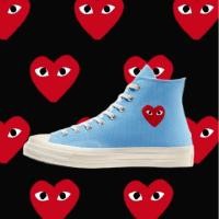 ราคา ♞,♘รับประกันของแท้ 100% Comme Des Garcons PLAY X Converse Chuck Taylor All Star 1970s High รองเท้าบ (41362093339)