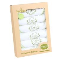 ราคา Enfant (อองฟองต์) ผ้าอ้อมเด็กแรกเกิด Cotton Soft Bamboo ลายน้องหมี ขนาด 30x30 นิ้ว (แพ็ค 6 ผืน) (23859832222)