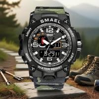 ราคา SMAEL 1545D นาฬิกาข้อมือควอตซ์ระบบดิจิทัล-อนาล็อกสําหรับผู้ชาย กันน้ําลึก 50 เมตร สไตล์สปอร์ตทหาร มีฟังก์ชันปลุก (53907758942)